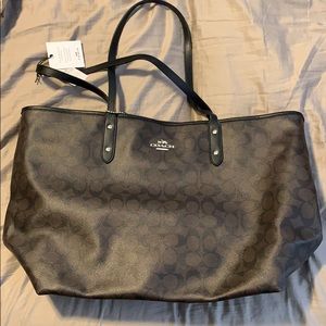 Large Coach bag with Coach wallet